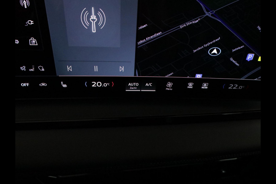 Audi Q6 e-tron Advanced edition e-tron perf 225kW/306pk 100Kwh Ha Tech Plus pakket, sportstoelen met leder, bumpers in kleur carrosserie, omgevingscamera's