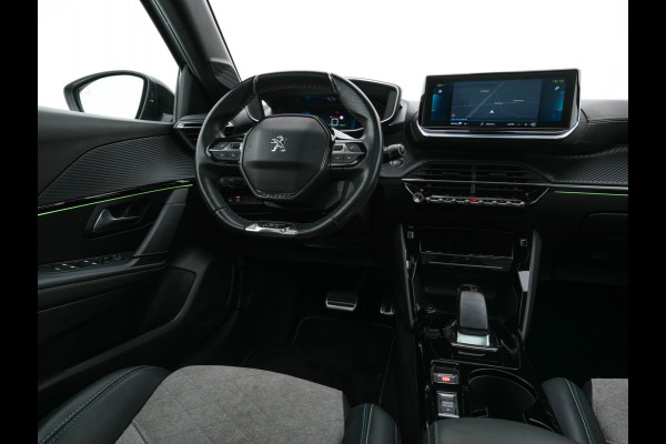 Peugeot e-208 EV GT-Line 350 50 kWh (INCL-BTW) *PANO | FULL-LED | DIGI-COCKPIT | BLINDSPOT | CAMERA | LEATHER-ALCANTARA | AMBIENT-LIGHT | NAVI-FULLMAP | LANE-ASSIST | KEYLESS | DAB | CCS-FASTLOADER | HEATED-SPORTSEATS | 17"ALU