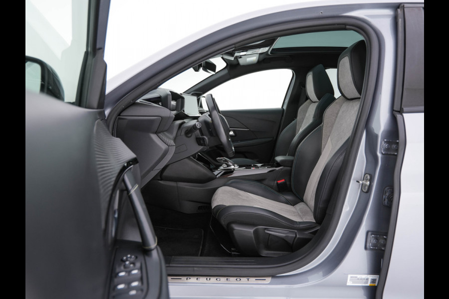 Peugeot e-208 EV GT-Line 350 50 kWh (INCL-BTW) *PANO | FULL-LED | DIGI-COCKPIT | BLINDSPOT | CAMERA | LEATHER-ALCANTARA | AMBIENT-LIGHT | NAVI-FULLMAP | LANE-ASSIST | KEYLESS | DAB | CCS-FASTLOADER | HEATED-SPORTSEATS | 17"ALU