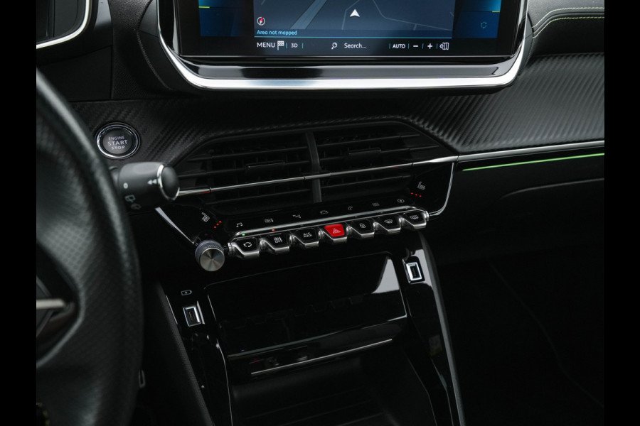 Peugeot e-208 EV GT-Line 350 50 kWh (INCL-BTW) *PANO | FULL-LED | DIGI-COCKPIT | BLINDSPOT | CAMERA | LEATHER-ALCANTARA | AMBIENT-LIGHT | NAVI-FULLMAP | LANE-ASSIST | KEYLESS | DAB | CCS-FASTLOADER | HEATED-SPORTSEATS | 17"ALU