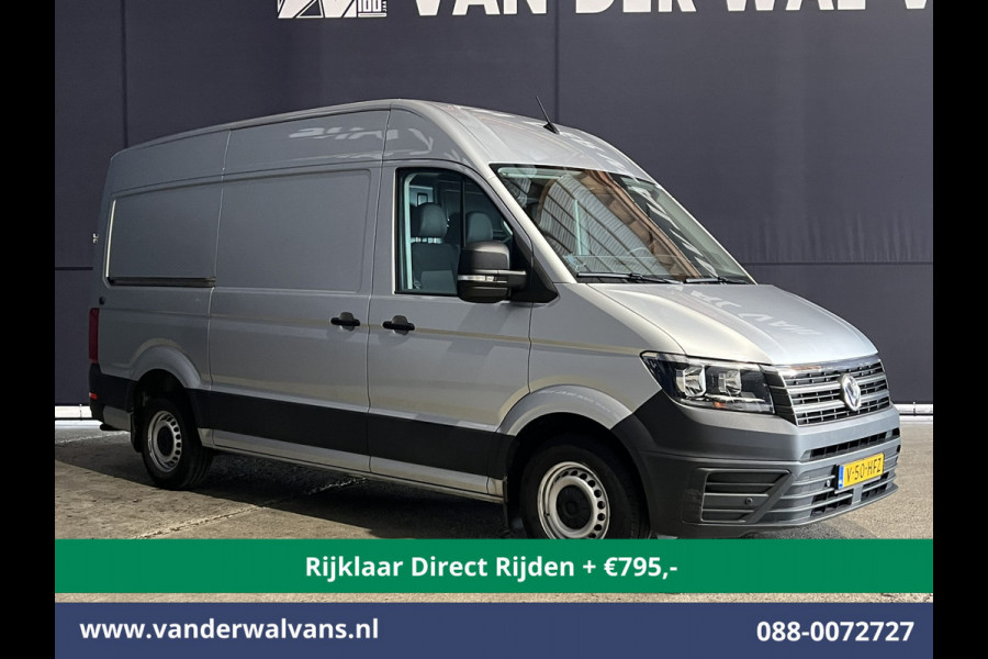 Volkswagen Crafter 2.0 TDI 140pk L3H3 L2H2 Euro6 *Rijklaar Direct Rijden* Airco | Camera | Apple Carplay | Cruisecontrol Parkeersensoren, Android Auto, Chauffeursstoel, Bijrijdersbank, 3000kg trekvermogen, zilver