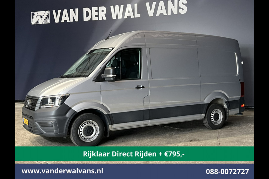 Volkswagen Crafter 2.0 TDI 140pk L3H3 L2H2 Euro6 *Rijklaar Direct Rijden* Airco | Camera | Apple Carplay | Cruisecontrol Parkeersensoren, Android Auto, Chauffeursstoel, Bijrijdersbank, 3000kg trekvermogen, zilver