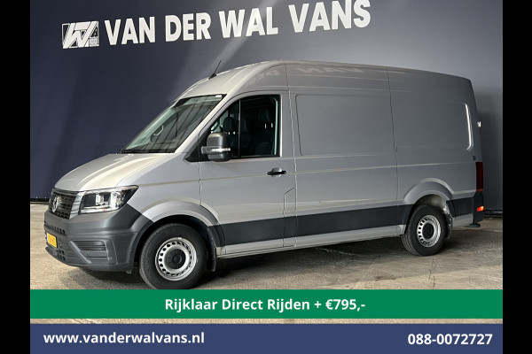 Volkswagen Crafter 2.0 TDI 140pk L3H3 L2H2 Euro6 *Rijklaar Direct Rijden* Airco | Camera | Apple Carplay | Cruisecontrol Parkeersensoren, Android Auto, Chauffeursstoel, Bijrijdersbank, 3000kg trekvermogen, zilver