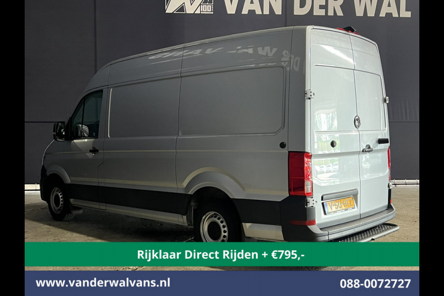 Volkswagen Crafter 2.0 TDI 140pk L3H3 L2H2 Euro6 *Rijklaar Direct Rijden* Airco | Camera | Apple Carplay | Cruisecontrol Parkeersensoren, Android Auto, Chauffeursstoel, Bijrijdersbank, 3000kg trekvermogen, zilver