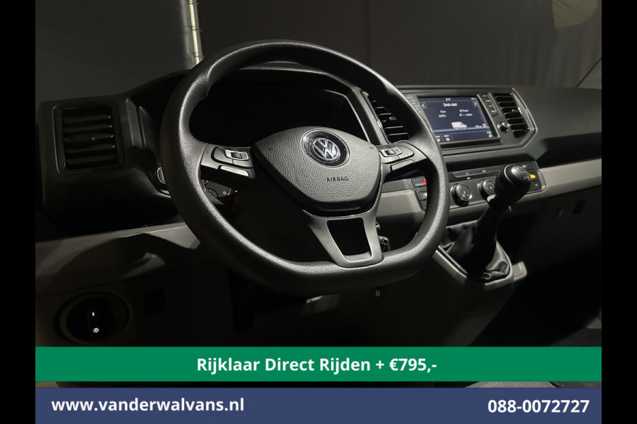 Volkswagen Crafter 2.0 TDI 140pk L3H3 L2H2 Euro6 *Rijklaar Direct Rijden* Airco | Camera | Apple Carplay | Cruisecontrol Parkeersensoren, Android Auto, Chauffeursstoel, Bijrijdersbank, 3000kg trekvermogen, zilver
