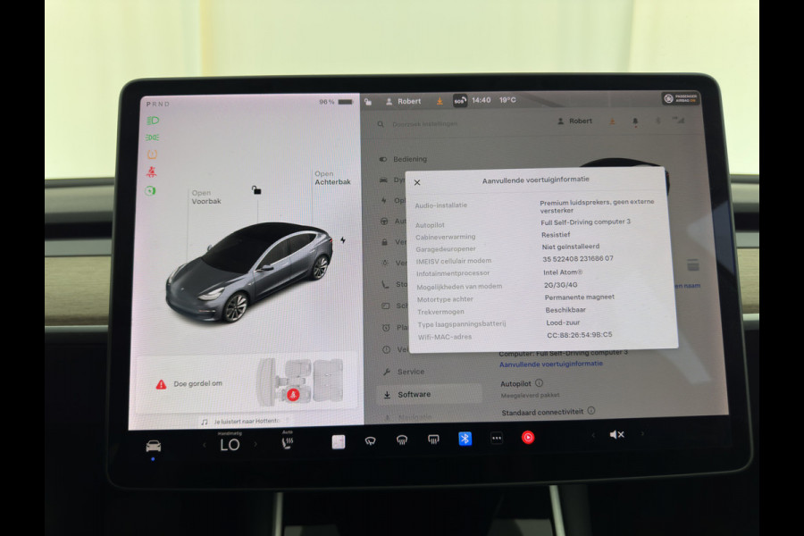 Tesla Model 3 Standard RWD Plus 60 kWh [ 3-Fase ] {SOH-86%} (INCL-BTW) Aut. *PANO | AUTO-PILOT | LUXURY-LEATHER | KEYLESS | FULL-LED | MEMORY-PACK | SURROUND-VIEW | DAB | CARPLAY | DIGI-COCKPIT | LANE-ASSIST | COMFORT-SEATS | TOWBAR | 19"ALU*