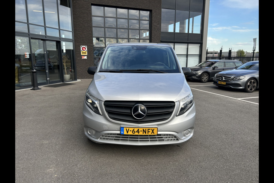 Mercedes-Benz Vito 116 CDI Extra lang / Dubbele cabine / LED / Achterdeuren / 9G-TRONIC / 2500KG Trekhaak / Camera / Parkeersensoren / Navigatie /