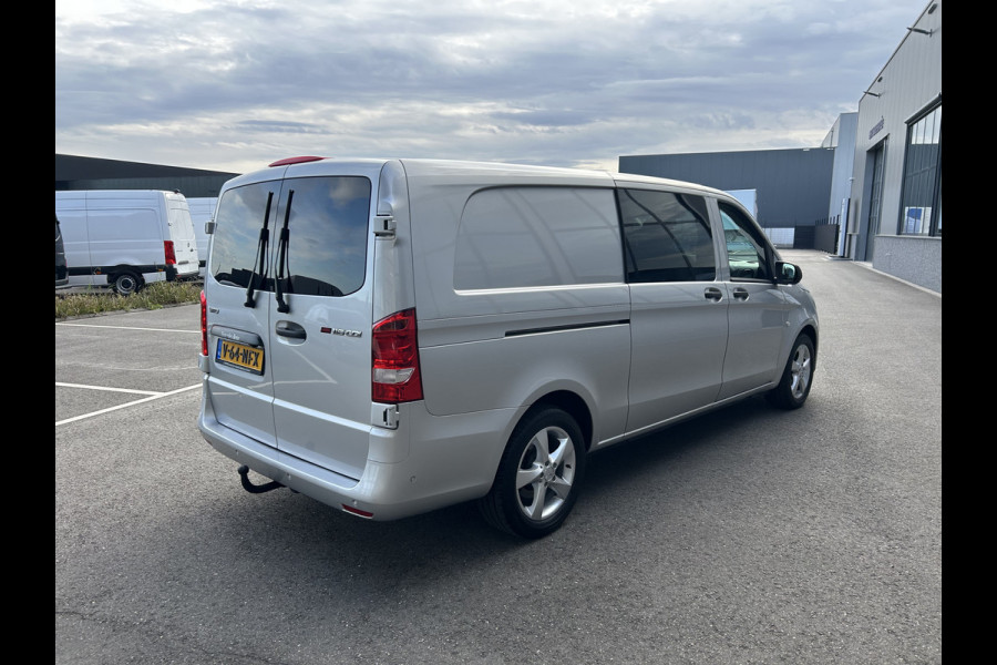 Mercedes-Benz Vito 116 CDI Extra lang / Dubbele cabine / LED / Achterdeuren / 9G-TRONIC / 2500KG Trekhaak / Camera / Parkeersensoren / Navigatie /