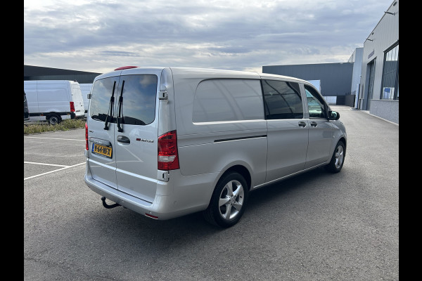 Mercedes-Benz Vito 116 CDI Extra lang / Dubbele cabine / LED / Achterdeuren / 9G-TRONIC / 2500KG Trekhaak / Camera / Parkeersensoren / Navigatie /