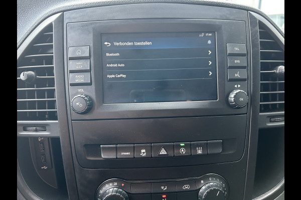 Mercedes-Benz Vito 116 CDI Extra lang / Dubbele cabine / LED / Achterdeuren / 9G-TRONIC / 2500KG Trekhaak / Camera / Parkeersensoren / Navigatie /