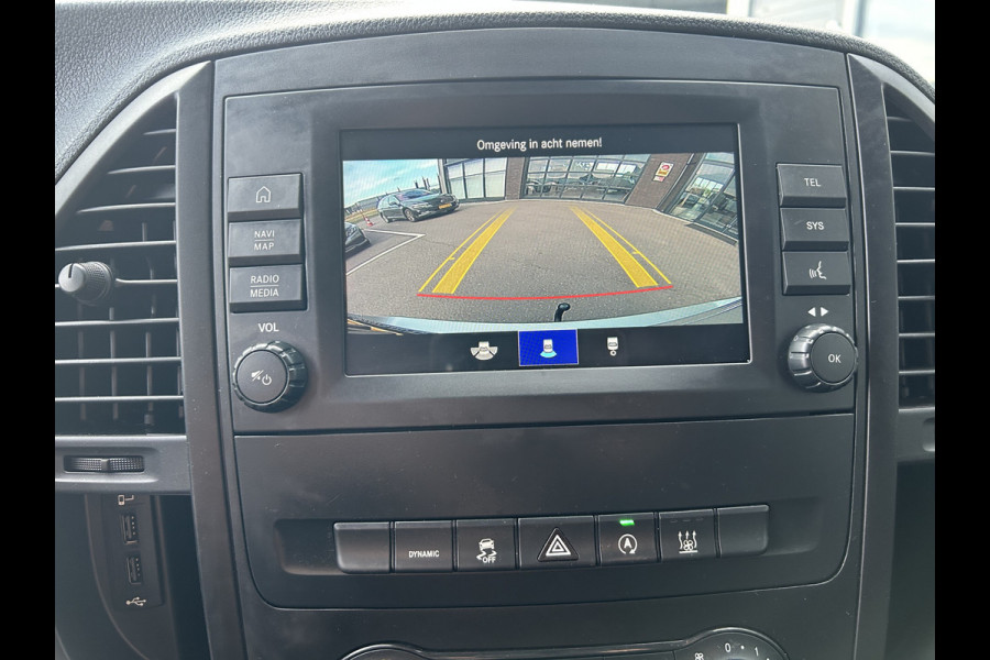 Mercedes-Benz Vito 116 CDI Extra lang / Dubbele cabine / LED / Achterdeuren / 9G-TRONIC / 2500KG Trekhaak / Camera / Parkeersensoren / Navigatie /