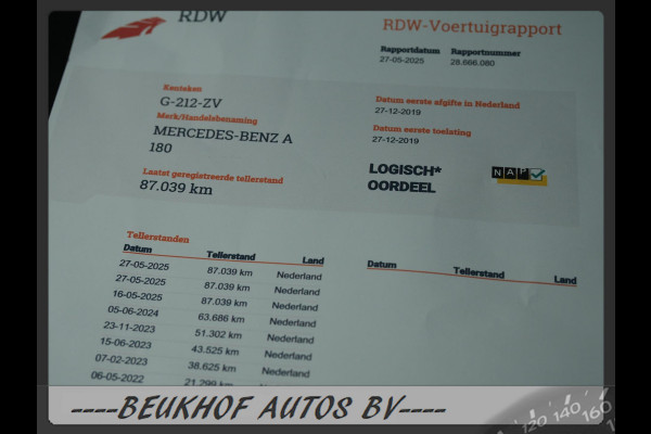 Mercedes-Benz A-Klasse 180 Business Amg Xenon Leer Nav Camera