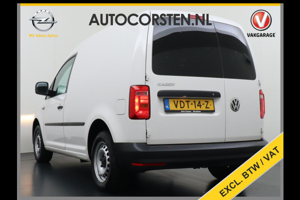 Volkswagen Caddy 2.0TDI L1H1 BMT Airco Navi App Connect Discover Media Pdc Trendline Schuifdeur Betonplex Vloer Inbouwkast Euro 6