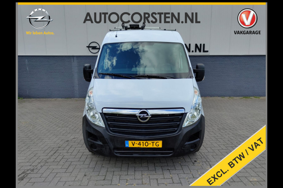 Opel Movano 2.3CDTI BiTurbo 146pk L2H2 3-Pers.Airco Cruise Trekhaak Pdc Schuifdeur ESP Bluetooth Betonplex Vloer Wandbetimmering Allesdragers EURO6 2.500KG Trekgewicht