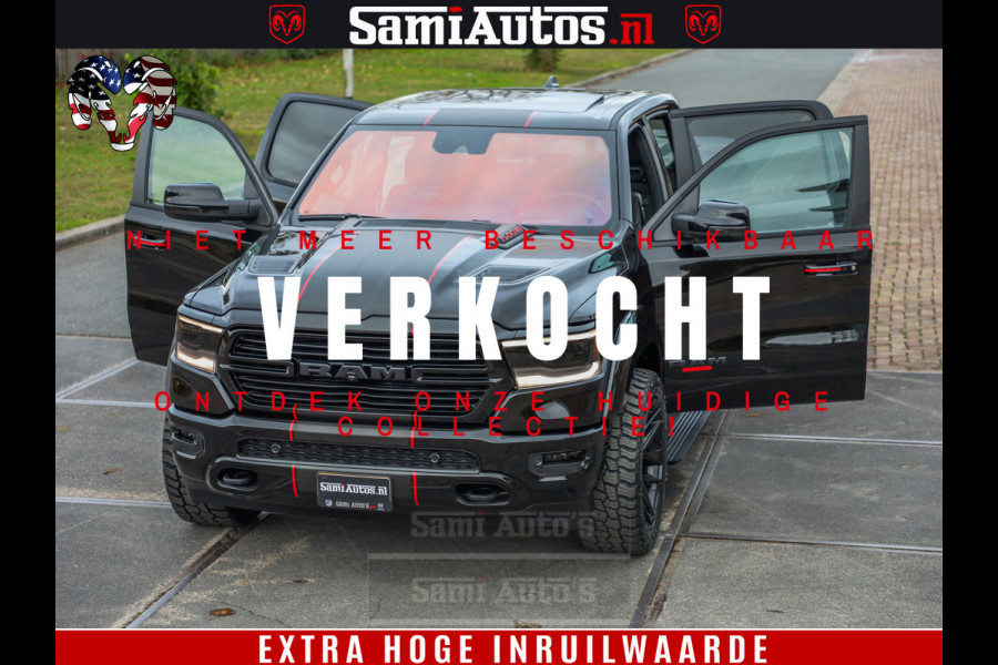 Dodge Ram 1500 GT EDITION | 5.7 HEMI V8 402PK | VIRTUAL COCKPIT | HEAD-UP | ADAPTIVE CRUISE | 360 CAMERA | TRX PACK | VOLLE UITVOERING Comfortabele Dubbele Cabine met Royale 5 Zitplaatsen | BPM vrij | Nu Leverbaar uit Voorraad | Voorraad Nr 2435