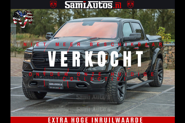 Dodge Ram 1500 GT EDITION | 5.7 HEMI V8 402PK | VIRTUAL COCKPIT | HEAD-UP | ADAPTIVE CRUISE | 360 CAMERA | TRX PACK | VOLLE UITVOERING Comfortabele Dubbele Cabine met Royale 5 Zitplaatsen | BPM vrij | Nu Leverbaar uit Voorraad | Voorraad Nr 2435