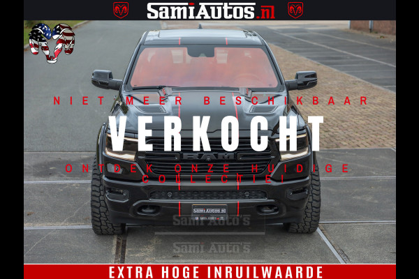 Dodge Ram 1500 GT EDITION | 5.7 HEMI V8 402PK | VIRTUAL COCKPIT | HEAD-UP | ADAPTIVE CRUISE | 360 CAMERA | TRX PACK | VOLLE UITVOERING Comfortabele Dubbele Cabine met Royale 5 Zitplaatsen | BPM vrij | Nu Leverbaar uit Voorraad | Voorraad Nr 2435