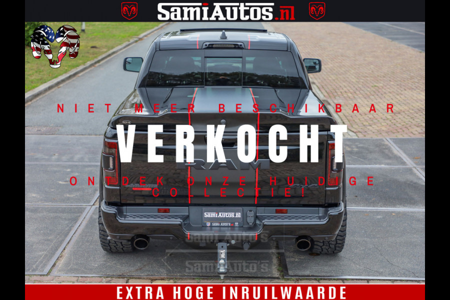 Dodge Ram 1500 GT EDITION | 5.7 HEMI V8 402PK | VIRTUAL COCKPIT | HEAD-UP | ADAPTIVE CRUISE | 360 CAMERA | TRX PACK | VOLLE UITVOERING Comfortabele Dubbele Cabine met Royale 5 Zitplaatsen | BPM vrij | Nu Leverbaar uit Voorraad | Voorraad Nr 2435