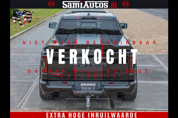 Dodge Ram 1500 GT EDITION | 5.7 HEMI V8 402PK | VIRTUAL COCKPIT | HEAD-UP | ADAPTIVE CRUISE | 360 CAMERA | TRX PACK | VOLLE UITVOERING Comfortabele Dubbele Cabine met Royale 5 Zitplaatsen | BPM vrij | Nu Leverbaar uit Voorraad | Voorraad Nr 2435