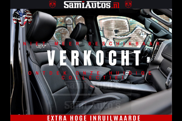 Dodge Ram 1500 GT EDITION | 5.7 HEMI V8 402PK | VIRTUAL COCKPIT | HEAD-UP | ADAPTIVE CRUISE | 360 CAMERA | TRX PACK | VOLLE UITVOERING Comfortabele Dubbele Cabine met Royale 5 Zitplaatsen | BPM vrij | Nu Leverbaar uit Voorraad | Voorraad Nr 2435