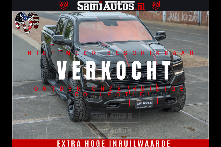 Dodge Ram 1500 GT EDITION | 5.7 HEMI V8 402PK | VIRTUAL COCKPIT | HEAD-UP | ADAPTIVE CRUISE | 360 CAMERA | TRX PACK | VOLLE UITVOERING Comfortabele Dubbele Cabine met Royale 5 Zitplaatsen | BPM vrij | Nu Leverbaar uit Voorraad | Voorraad Nr 2435