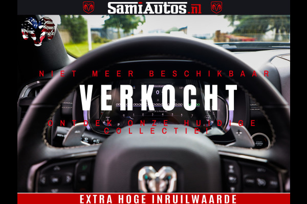 Dodge Ram 1500 GT EDITION | 5.7 HEMI V8 402PK | VIRTUAL COCKPIT | HEAD-UP | ADAPTIVE CRUISE | 360 CAMERA | TRX PACK | VOLLE UITVOERING Comfortabele Dubbele Cabine met Royale 5 Zitplaatsen | BPM vrij | Nu Leverbaar uit Voorraad | Voorraad Nr 2435