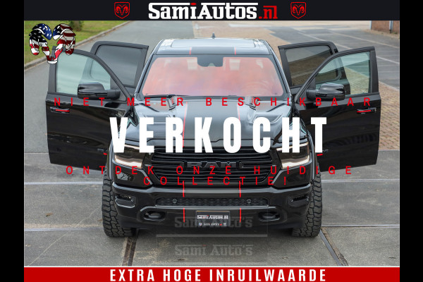 Dodge Ram 1500 GT EDITION | 5.7 HEMI V8 402PK | VIRTUAL COCKPIT | HEAD-UP | ADAPTIVE CRUISE | 360 CAMERA | TRX PACK | VOLLE UITVOERING Comfortabele Dubbele Cabine met Royale 5 Zitplaatsen | BPM vrij | Nu Leverbaar uit Voorraad | Voorraad Nr 2435