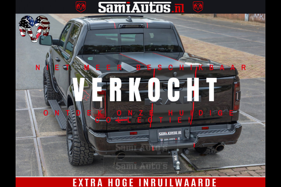 Dodge Ram 1500 GT EDITION | 5.7 HEMI V8 402PK | VIRTUAL COCKPIT | HEAD-UP | ADAPTIVE CRUISE | 360 CAMERA | TRX PACK | VOLLE UITVOERING Comfortabele Dubbele Cabine met Royale 5 Zitplaatsen | BPM vrij | Nu Leverbaar uit Voorraad | Voorraad Nr 2435