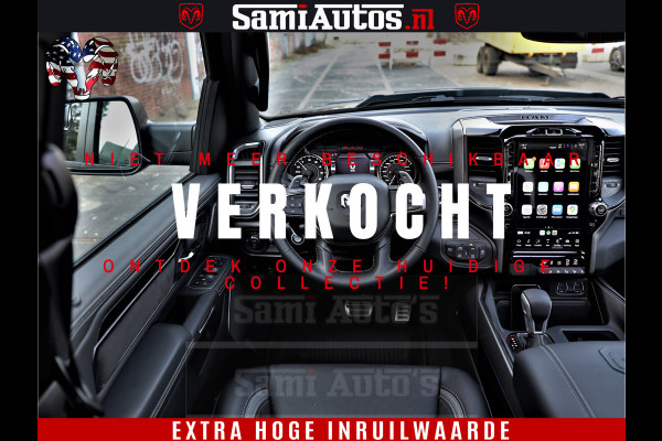 Dodge Ram 1500 GT EDITION | 5.7 HEMI V8 402PK | VIRTUAL COCKPIT | HEAD-UP | ADAPTIVE CRUISE | 360 CAMERA | TRX PACK | VOLLE UITVOERING Comfortabele Dubbele Cabine met Royale 5 Zitplaatsen | BPM vrij | Nu Leverbaar uit Voorraad | Voorraad Nr 2435