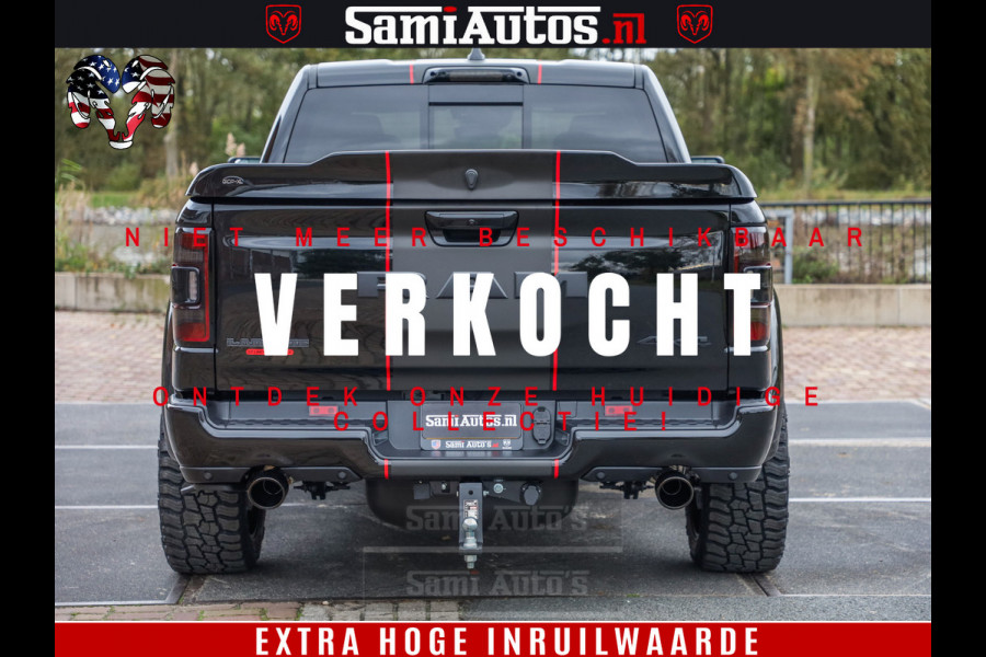 Dodge Ram 1500 GT EDITION | 5.7 HEMI V8 402PK | VIRTUAL COCKPIT | HEAD-UP | ADAPTIVE CRUISE | 360 CAMERA | TRX PACK | VOLLE UITVOERING Comfortabele Dubbele Cabine met Royale 5 Zitplaatsen | BPM vrij | Nu Leverbaar uit Voorraad | Voorraad Nr 2435