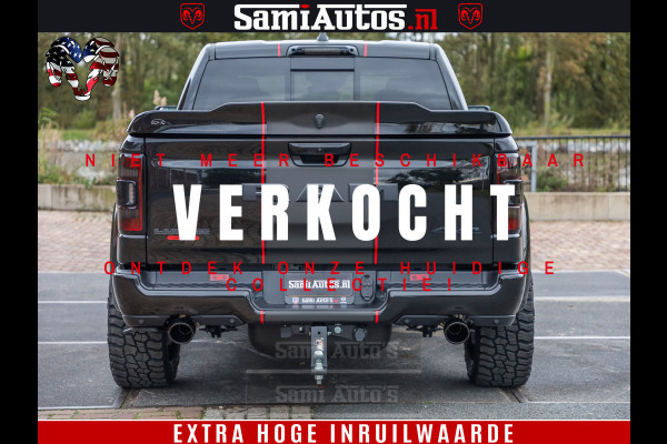 Dodge Ram 1500 GT EDITION | 5.7 HEMI V8 402PK | VIRTUAL COCKPIT | HEAD-UP | ADAPTIVE CRUISE | 360 CAMERA | TRX PACK | VOLLE UITVOERING Comfortabele Dubbele Cabine met Royale 5 Zitplaatsen | BPM vrij | Nu Leverbaar uit Voorraad | Voorraad Nr 2435