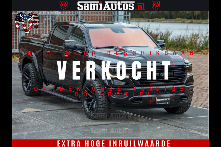 Dodge Ram 1500 GT EDITION | 5.7 HEMI V8 402PK | VIRTUAL COCKPIT | HEAD-UP | ADAPTIVE CRUISE | 360 CAMERA | TRX PACK | VOLLE UITVOERING Comfortabele Dubbele Cabine met Royale 5 Zitplaatsen | BPM vrij | Nu Leverbaar uit Voorraad | Voorraad Nr 2435