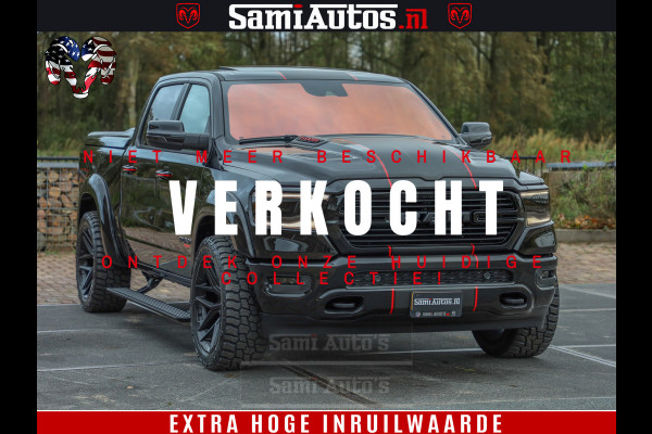 Dodge Ram 1500 GT EDITION | 5.7 HEMI V8 402PK | VIRTUAL COCKPIT | HEAD-UP | ADAPTIVE CRUISE | 360 CAMERA | TRX PACK | VOLLE UITVOERING Comfortabele Dubbele Cabine met Royale 5 Zitplaatsen | BPM vrij | Nu Leverbaar uit Voorraad | Voorraad Nr 2435
