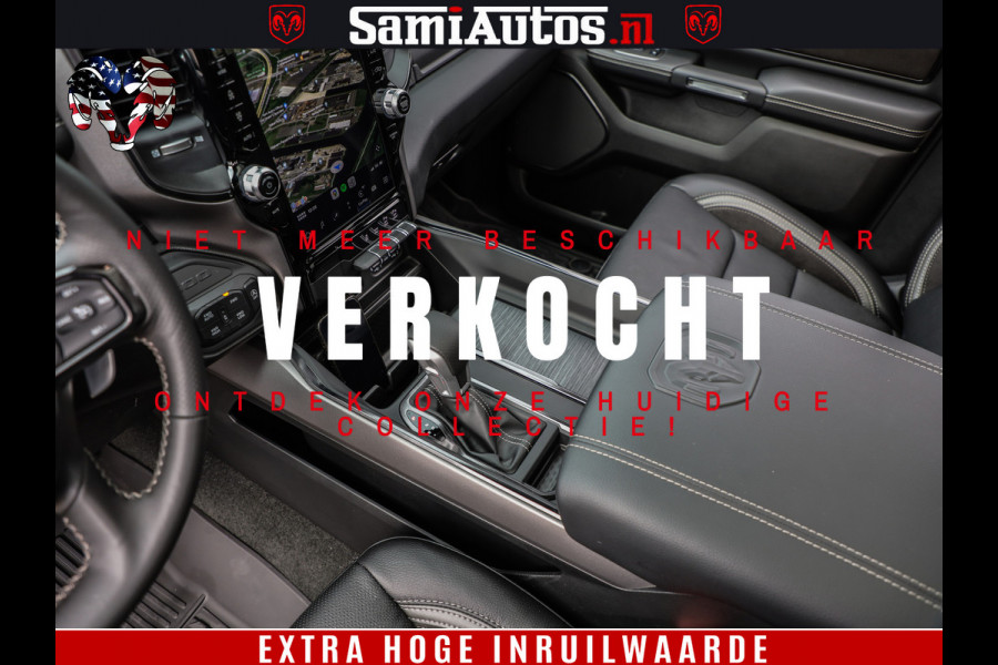 Dodge Ram 1500 GT EDITION | 5.7 HEMI V8 402PK | VIRTUAL COCKPIT | HEAD-UP | ADAPTIVE CRUISE | 360 CAMERA | TRX PACK | VOLLE UITVOERING Comfortabele Dubbele Cabine met Royale 5 Zitplaatsen | BPM vrij | Nu Leverbaar uit Voorraad | Voorraad Nr 2435