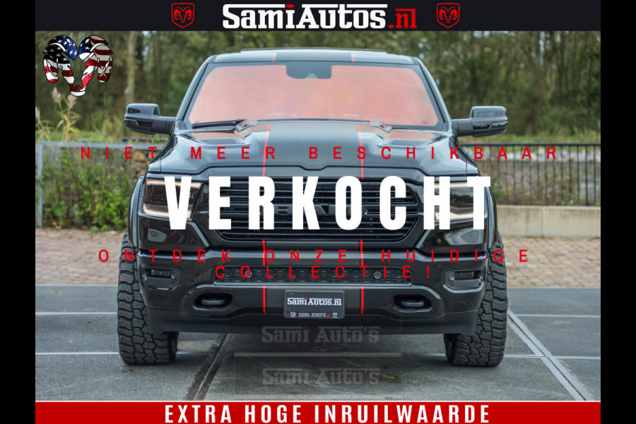 Dodge Ram 1500 GT EDITION | 5.7 HEMI V8 402PK | VIRTUAL COCKPIT | HEAD-UP | ADAPTIVE CRUISE | 360 CAMERA | TRX PACK | VOLLE UITVOERING Comfortabele Dubbele Cabine met Royale 5 Zitplaatsen | BPM vrij | Nu Leverbaar uit Voorraad | Voorraad Nr 2435