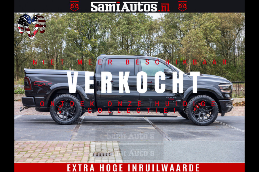 Dodge Ram 1500 GT EDITION | 5.7 HEMI V8 402PK | VIRTUAL COCKPIT | HEAD-UP | ADAPTIVE CRUISE | 360 CAMERA | TRX PACK | VOLLE UITVOERING Comfortabele Dubbele Cabine met Royale 5 Zitplaatsen | BPM vrij | Nu Leverbaar uit Voorraad | Voorraad Nr 2435