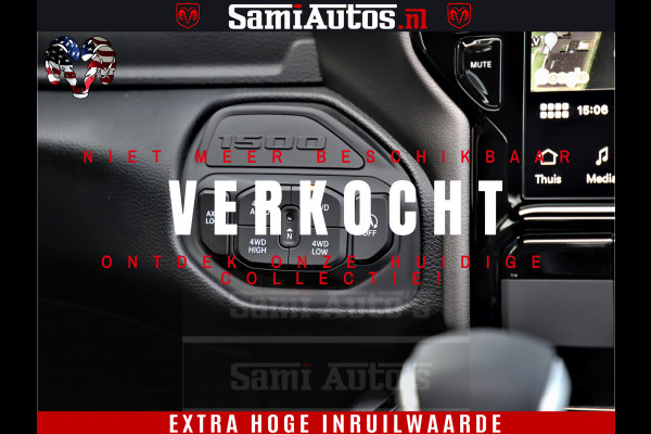 Dodge Ram 1500 GT EDITION | 5.7 HEMI V8 402PK | VIRTUAL COCKPIT | HEAD-UP | ADAPTIVE CRUISE | 360 CAMERA | TRX PACK | VOLLE UITVOERING Comfortabele Dubbele Cabine met Royale 5 Zitplaatsen | BPM vrij | Nu Leverbaar uit Voorraad | Voorraad Nr 2435