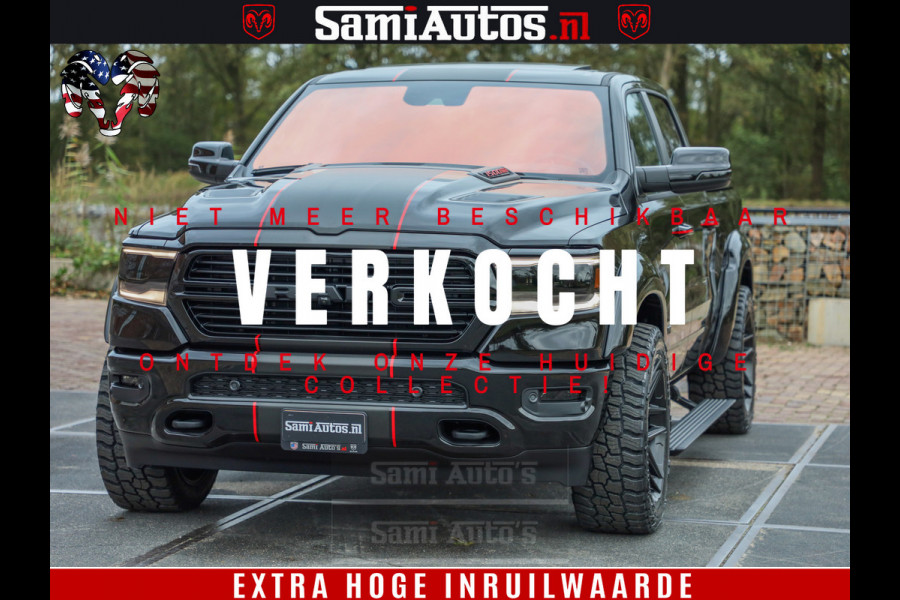Dodge Ram 1500 GT EDITION | 5.7 HEMI V8 402PK | VIRTUAL COCKPIT | HEAD-UP | ADAPTIVE CRUISE | 360 CAMERA | TRX PACK | VOLLE UITVOERING Comfortabele Dubbele Cabine met Royale 5 Zitplaatsen | BPM vrij | Nu Leverbaar uit Voorraad | Voorraad Nr 2435