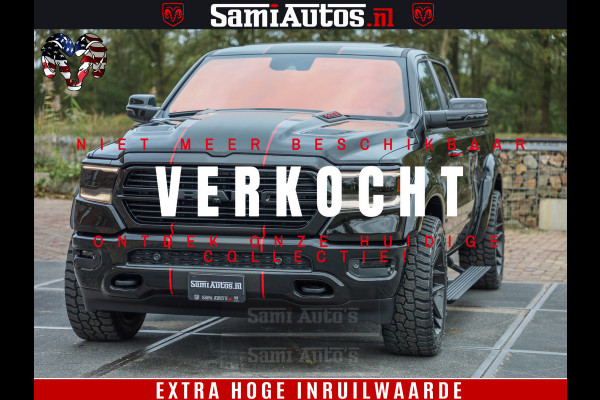 Dodge Ram 1500 GT EDITION | 5.7 HEMI V8 402PK | VIRTUAL COCKPIT | HEAD-UP | ADAPTIVE CRUISE | 360 CAMERA | TRX PACK | VOLLE UITVOERING Comfortabele Dubbele Cabine met Royale 5 Zitplaatsen | BPM vrij | Nu Leverbaar uit Voorraad | Voorraad Nr 2435