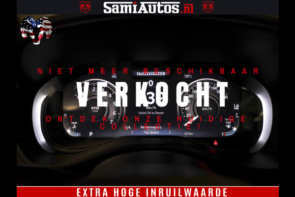 Dodge Ram 1500 GT EDITION | 5.7 HEMI V8 402PK | VIRTUAL COCKPIT | HEAD-UP | ADAPTIVE CRUISE | 360 CAMERA | TRX PACK | VOLLE UITVOERING Comfortabele Dubbele Cabine met Royale 5 Zitplaatsen | BPM vrij | Nu Leverbaar uit Voorraad | Voorraad Nr 2435