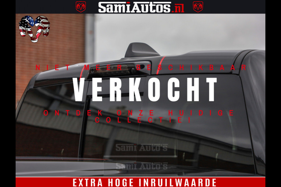 Dodge Ram 1500 GT EDITION | 5.7 HEMI V8 402PK | VIRTUAL COCKPIT | HEAD-UP | ADAPTIVE CRUISE | 360 CAMERA | TRX PACK | VOLLE UITVOERING Comfortabele Dubbele Cabine met Royale 5 Zitplaatsen | BPM vrij | Nu Leverbaar uit Voorraad | Voorraad Nr 2435