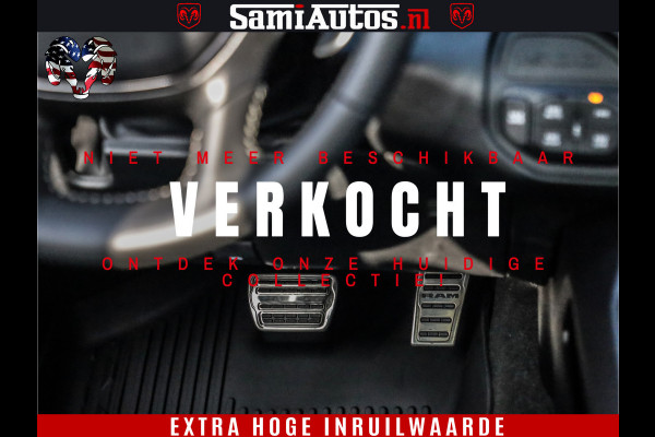 Dodge Ram 1500 GT EDITION | 5.7 HEMI V8 402PK | VIRTUAL COCKPIT | HEAD-UP | ADAPTIVE CRUISE | 360 CAMERA | TRX PACK | VOLLE UITVOERING Comfortabele Dubbele Cabine met Royale 5 Zitplaatsen | BPM vrij | Nu Leverbaar uit Voorraad | Voorraad Nr 2435
