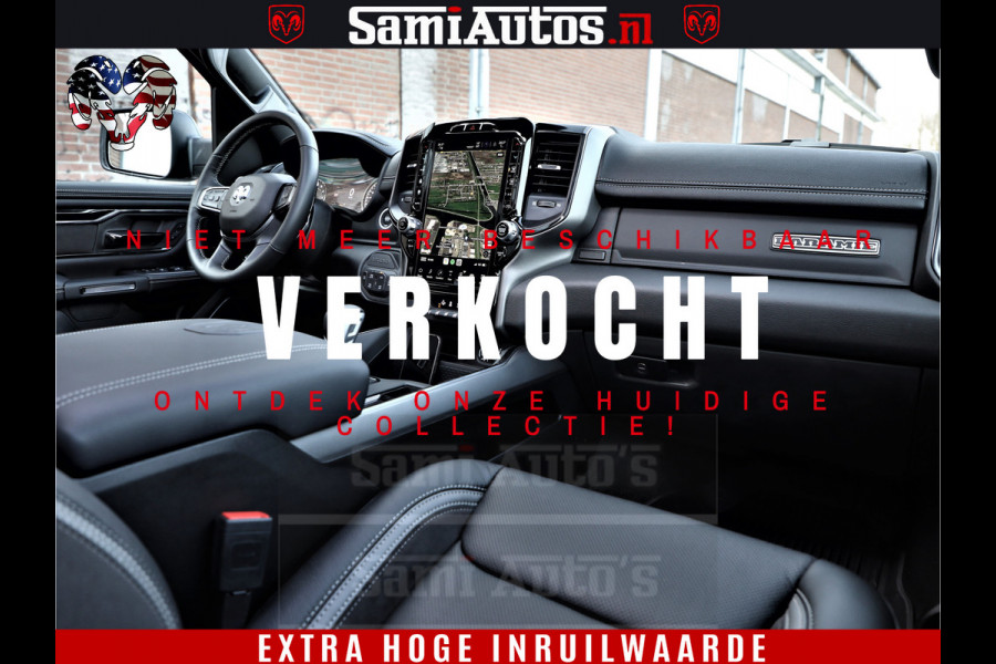 Dodge Ram 1500 GT EDITION | 5.7 HEMI V8 402PK | VIRTUAL COCKPIT | HEAD-UP | ADAPTIVE CRUISE | 360 CAMERA | TRX PACK | VOLLE UITVOERING Comfortabele Dubbele Cabine met Royale 5 Zitplaatsen | BPM vrij | Nu Leverbaar uit Voorraad | Voorraad Nr 2435