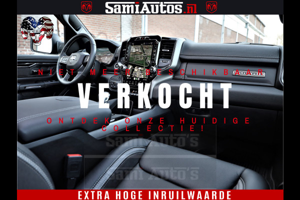 Dodge Ram 1500 GT EDITION | 5.7 HEMI V8 402PK | VIRTUAL COCKPIT | HEAD-UP | ADAPTIVE CRUISE | 360 CAMERA | TRX PACK | VOLLE UITVOERING Comfortabele Dubbele Cabine met Royale 5 Zitplaatsen | BPM vrij | Nu Leverbaar uit Voorraad | Voorraad Nr 2435