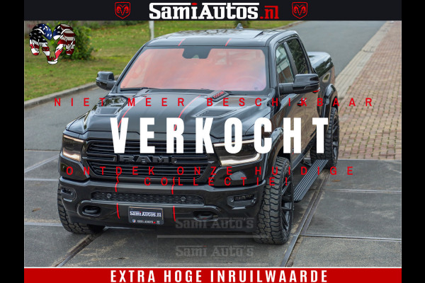 Dodge Ram 1500 GT EDITION | 5.7 HEMI V8 402PK | VIRTUAL COCKPIT | HEAD-UP | ADAPTIVE CRUISE | 360 CAMERA | TRX PACK | VOLLE UITVOERING Comfortabele Dubbele Cabine met Royale 5 Zitplaatsen | BPM vrij | Nu Leverbaar uit Voorraad | Voorraad Nr 2435