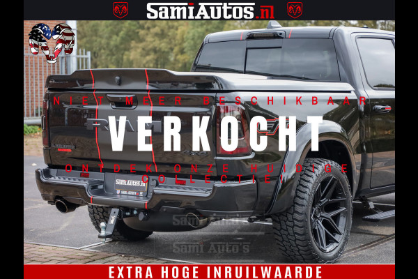 Dodge Ram 1500 GT EDITION | 5.7 HEMI V8 402PK | VIRTUAL COCKPIT | HEAD-UP | ADAPTIVE CRUISE | 360 CAMERA | TRX PACK | VOLLE UITVOERING Comfortabele Dubbele Cabine met Royale 5 Zitplaatsen | BPM vrij | Nu Leverbaar uit Voorraad | Voorraad Nr 2435