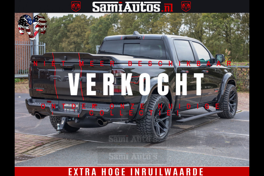 Dodge Ram 1500 GT EDITION | 5.7 HEMI V8 402PK | VIRTUAL COCKPIT | HEAD-UP | ADAPTIVE CRUISE | 360 CAMERA | TRX PACK | VOLLE UITVOERING Comfortabele Dubbele Cabine met Royale 5 Zitplaatsen | BPM vrij | Nu Leverbaar uit Voorraad | Voorraad Nr 2435