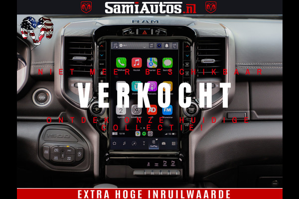 Dodge Ram 1500 GT EDITION | 5.7 HEMI V8 402PK | VIRTUAL COCKPIT | HEAD-UP | ADAPTIVE CRUISE | 360 CAMERA | TRX PACK | VOLLE UITVOERING Comfortabele Dubbele Cabine met Royale 5 Zitplaatsen | BPM vrij | Nu Leverbaar uit Voorraad | Voorraad Nr 2435