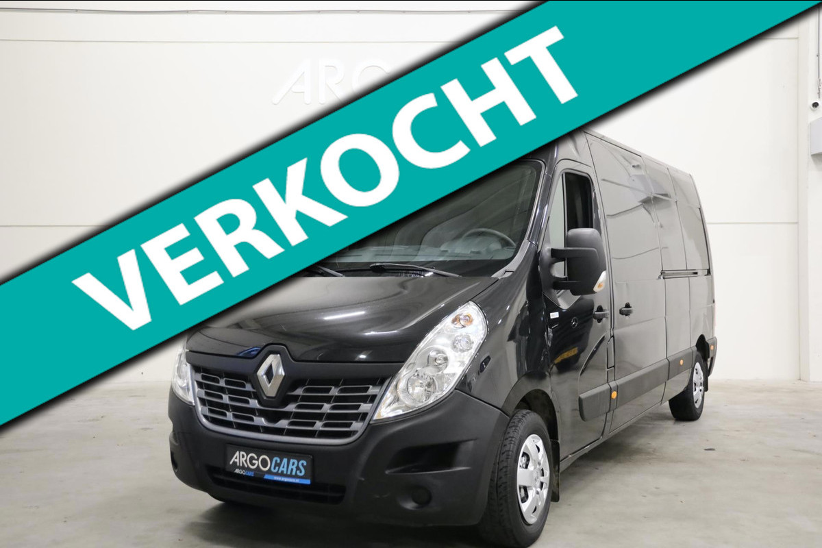 Renault Master T35 ZWART 2.3 dCi L3/H2 146PK NAVI CAMERA AIRCO LEASE v/a €112,- p.m. inruil mogelijk