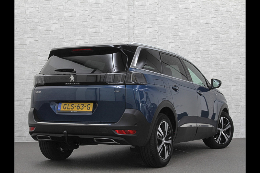 Peugeot 5008 130pk GT Line 7 Persoons | 360 Camera | ACC | Trekhaak | Isofix | Stoelverwarming | Carplay | Rijklaarprijs incl; Bovag Garantie en Afleverbeurt. | Climate Control | LED-Verlichting | Dodehoek | Sfeerverlichting | Keyless-Start |